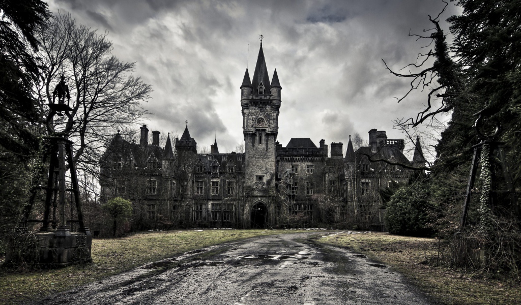 Заросший старый замок