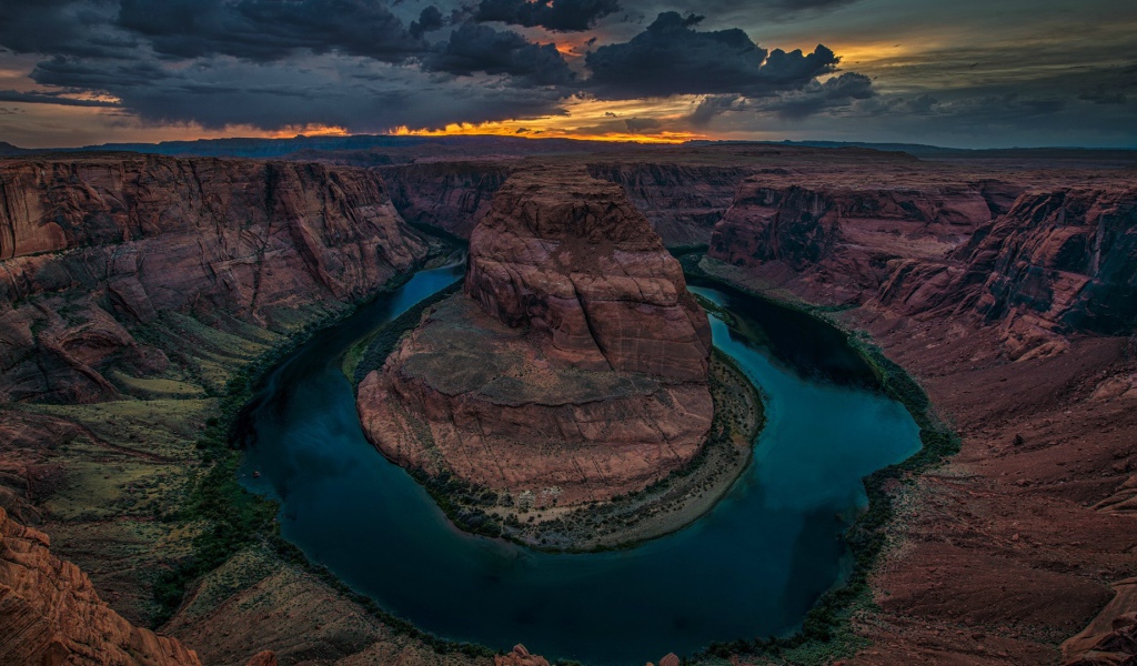 Каньон подкова в Колорадо, США