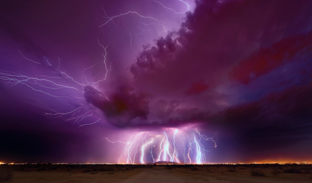 Гроза в Аризоне, США