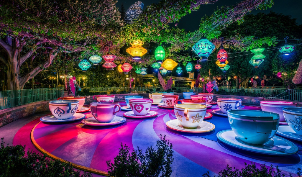 Аттракцион в парке развлечений, Калифорния