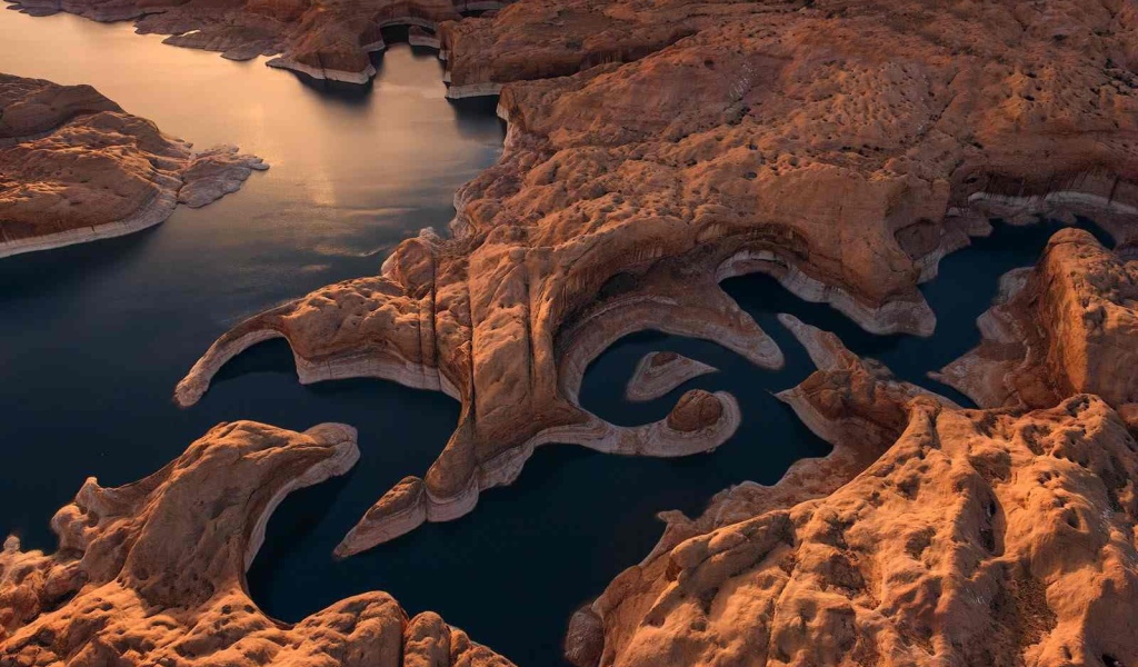 Извилистая река в каньоне, Юта