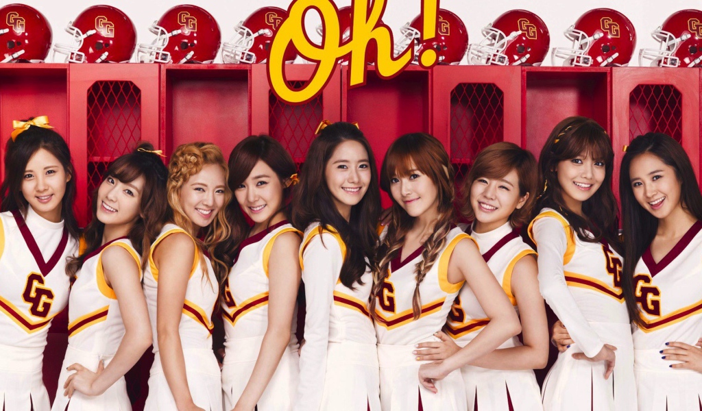 Команда японских девушек спортсменок