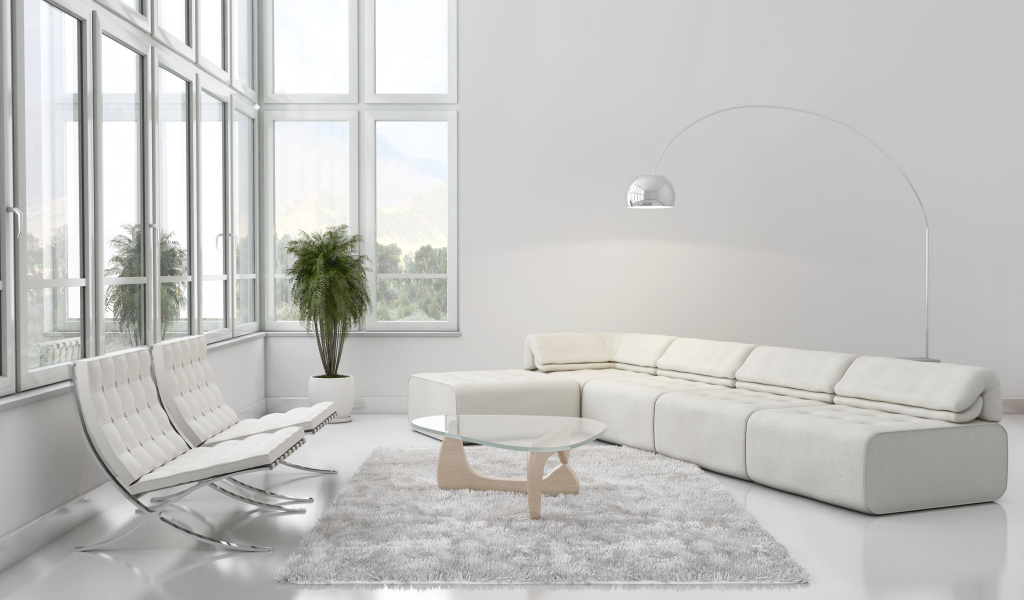 Все белое кроме растения