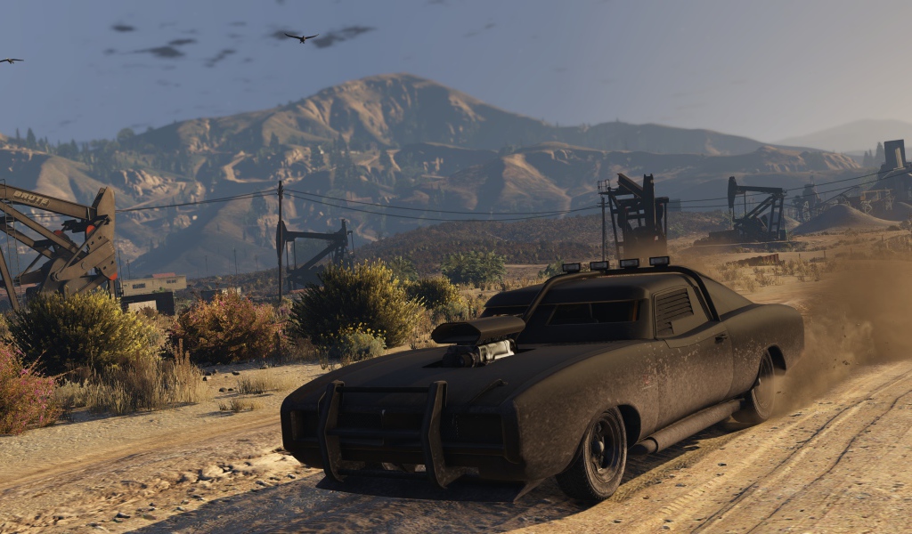 Черный автомобиль в игре Grand Theft Auto V