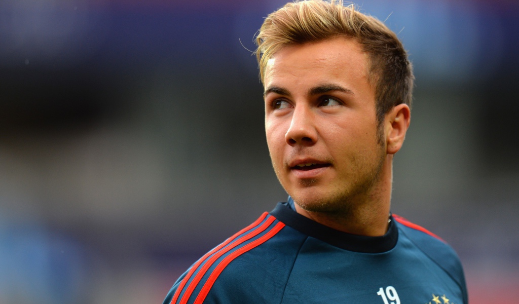 Марио Готце из футбольного клуба Бавария Мюнхен