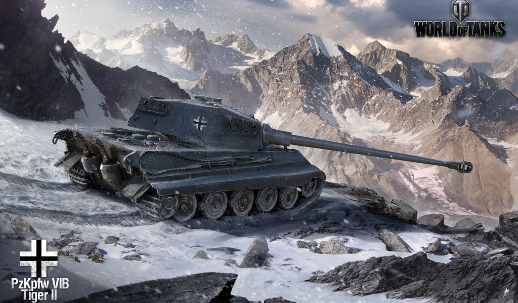 Танк застрял в горах в игре World of Tanks