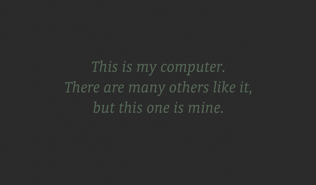 Мой компьютер не для всех