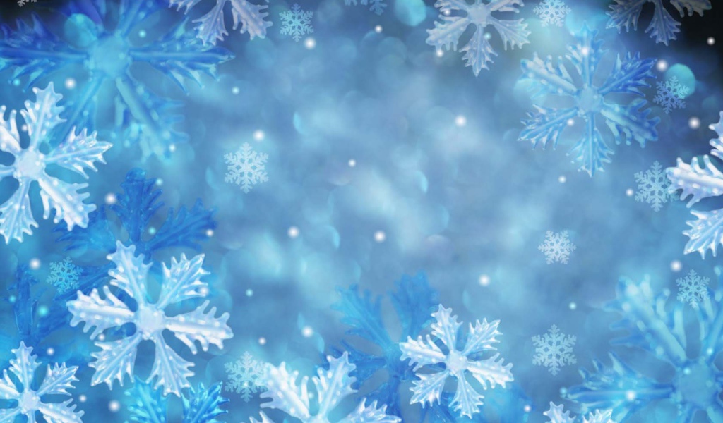 Снежные узоры на окне в Новый год 2017