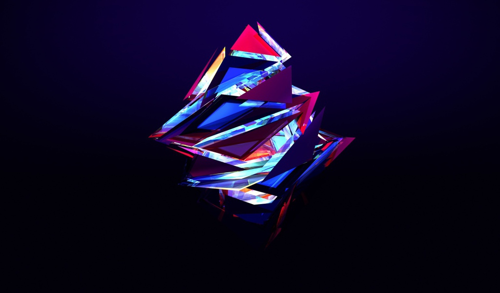 Абстрактные разноцветные треугольники 