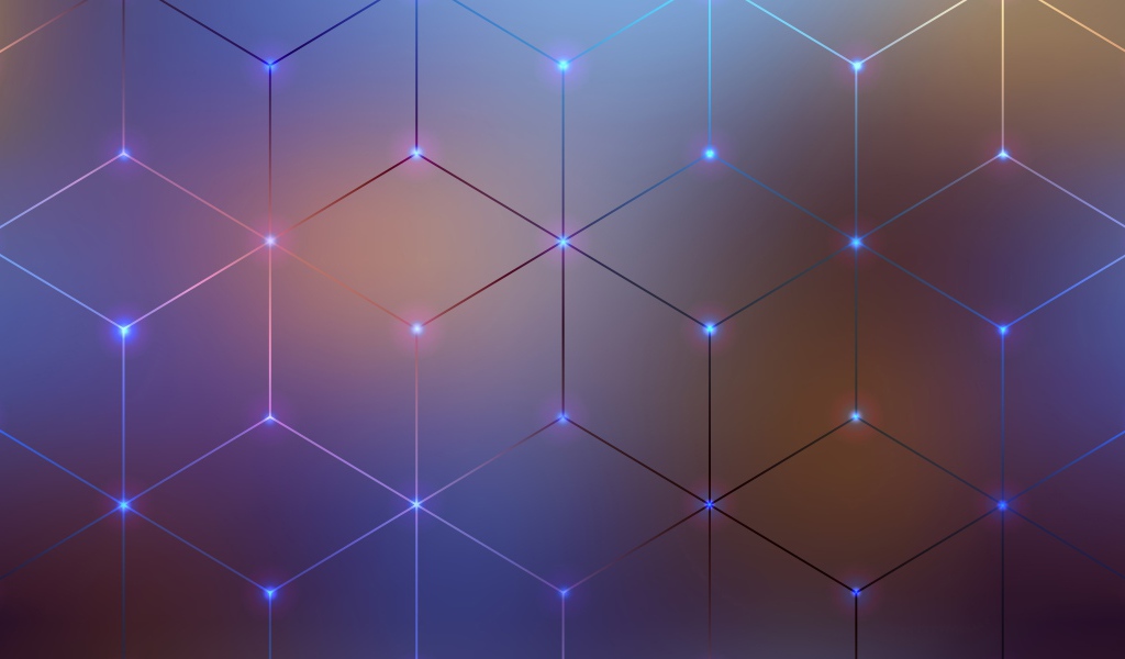 Абстрактный  рисунок из геометрических фигур 3 д графика 