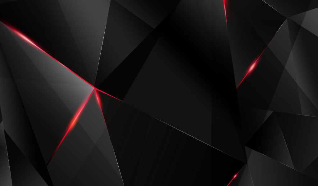 Черные треугольники 3D графика 