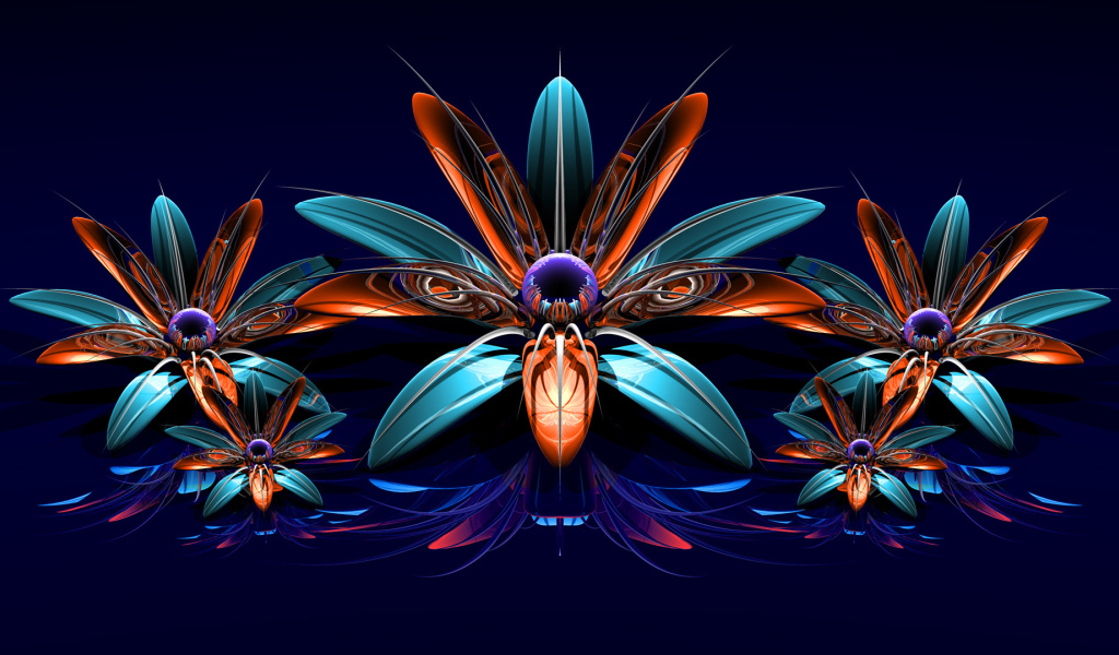 Фрактальные цветы