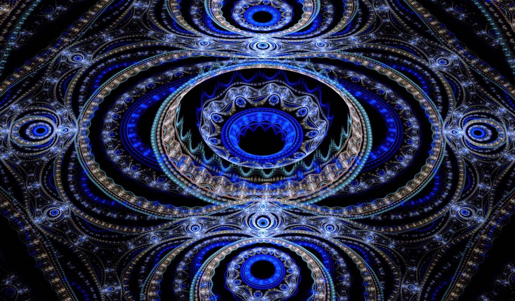 Разноцветный красивый фрактальный рисунок