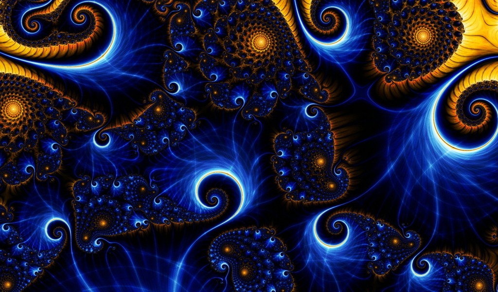 Разноцветные фантастические узоры 