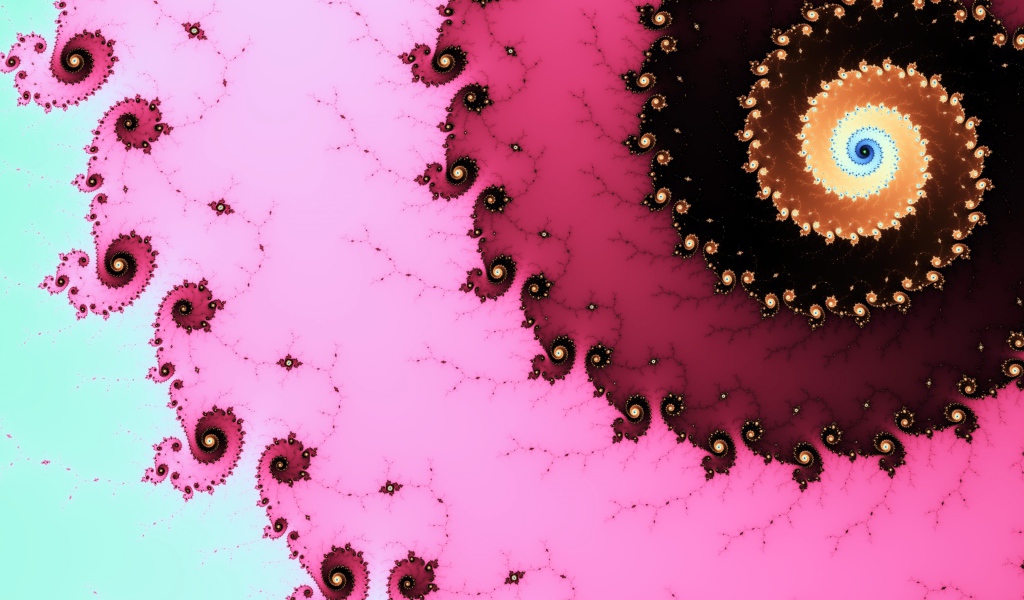 Разноцветный фрактальный рисунок 