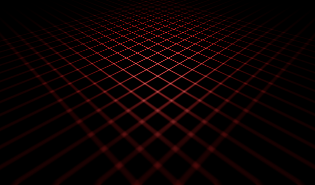 Красные линии на черном фоне 3д графика