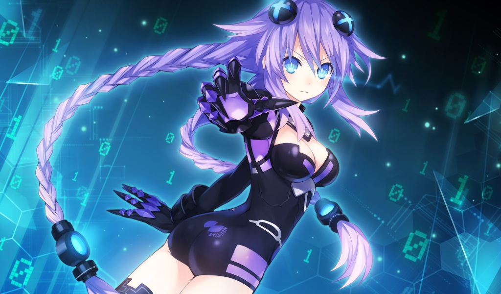 Девушка аниме Hyperdimension Neptunia 
