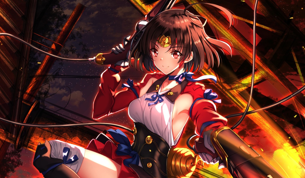 Девушка Мумэй аниме Кабанэри железной крепости 