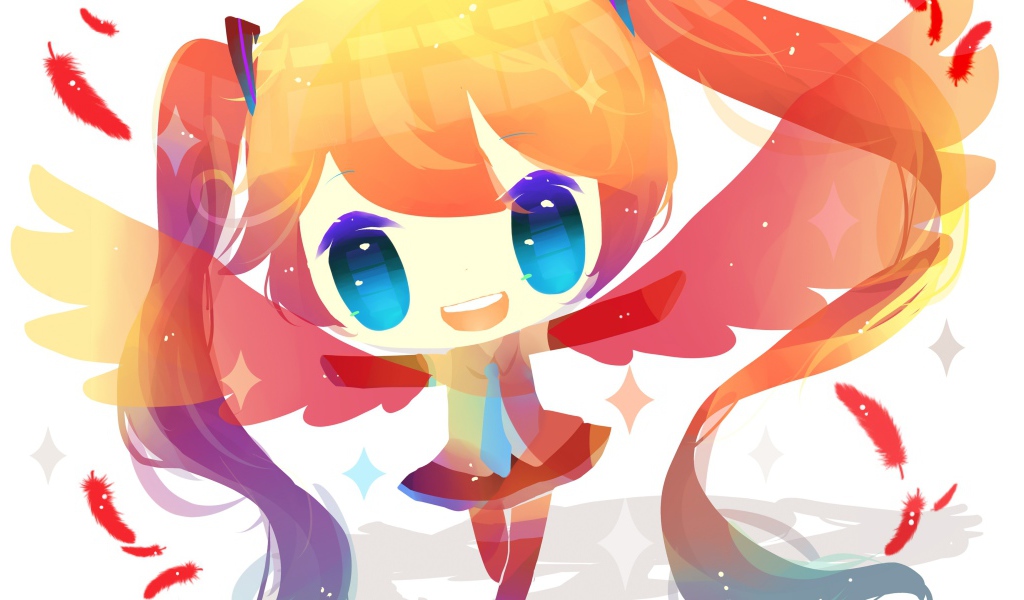 Девочка из аниме Вокалоид 