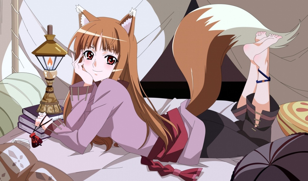 Девушка Холо аниме Волчица и пряности 