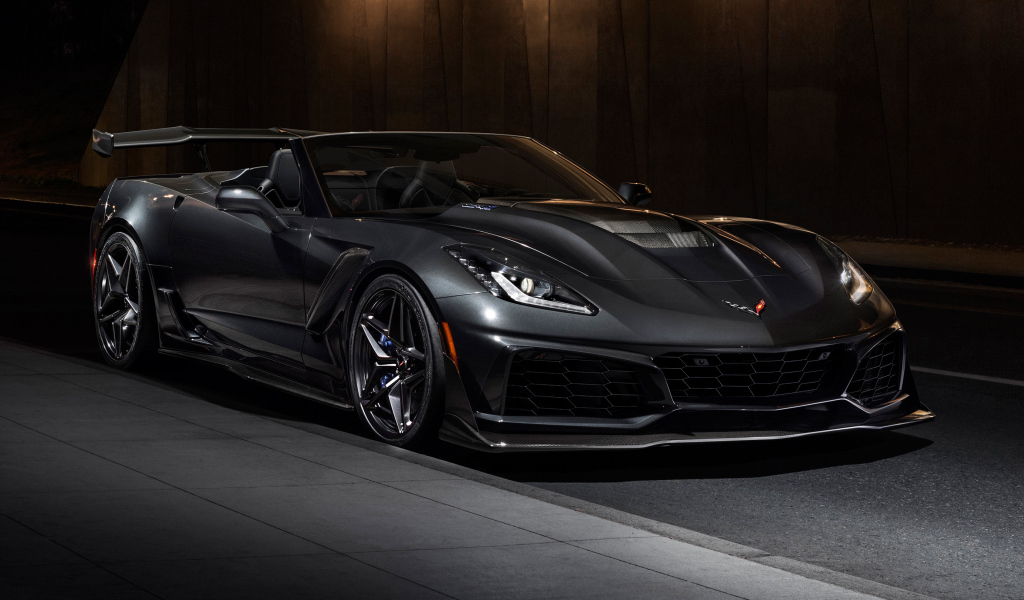 Быстрый новый автомобиль Chevrolet Corvette ZR1, 2019