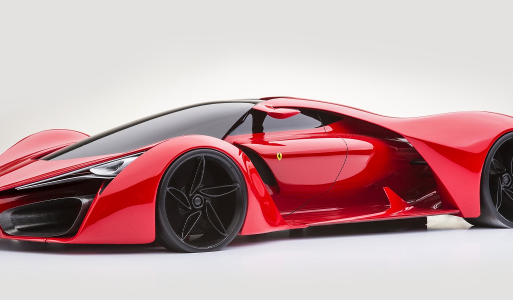 Красный гоночный автомобиль Ferrari LaFerrari F150