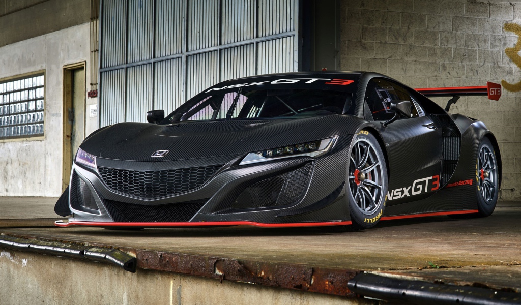 Стильный спортивный тюнингованный автомобиль Honda NSX GT3