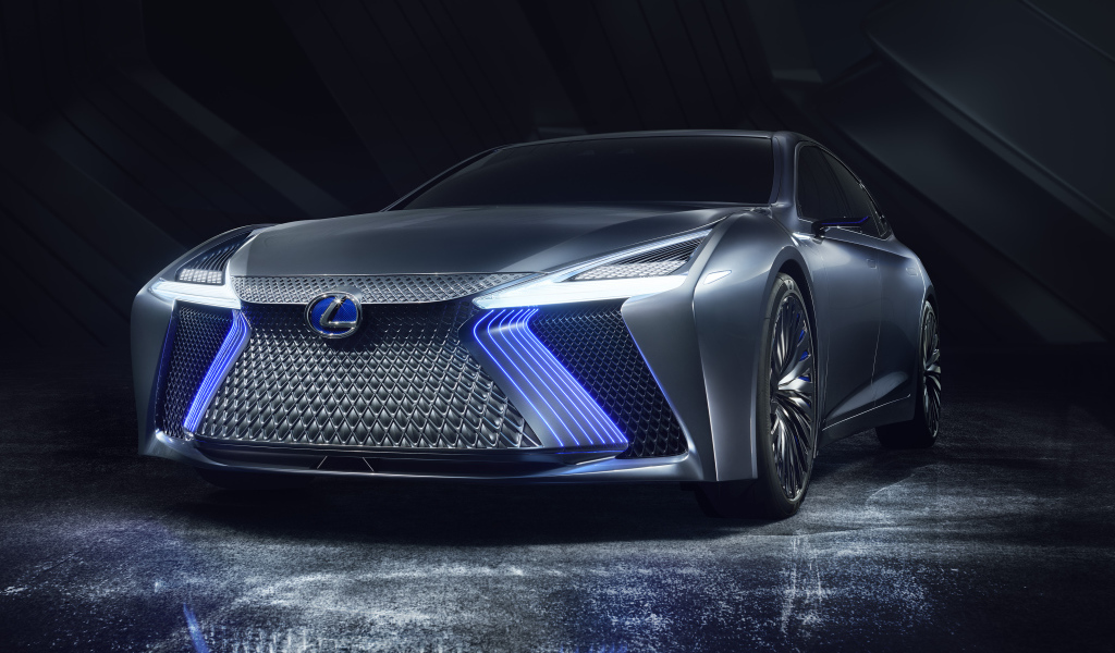 Автомобиль Lexus LS+ Concept, 2017 вид спереди