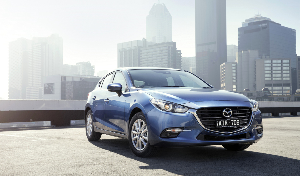 Автомобиль Mazda 3 Maxx, голубой металлик 