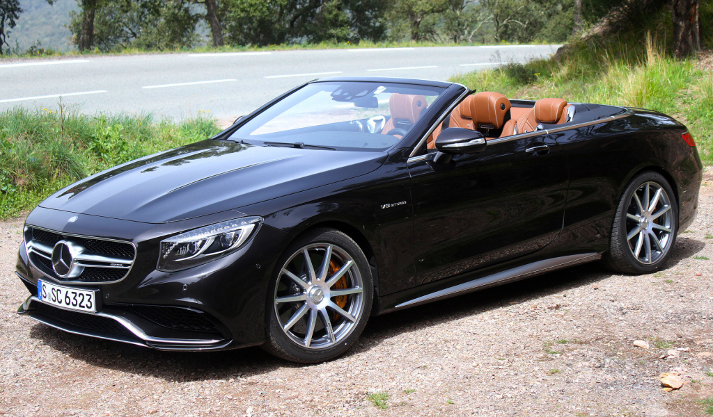Черный Mercedes-AMG S63 Cabriolet  2017 года 