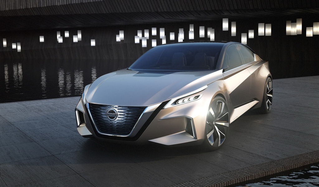 Стильный автомобиль Nissan Vmotion 2.0, 2017 