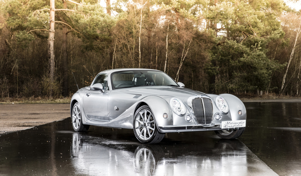 Серебристый автомобиль  Mitsuoka Roadster