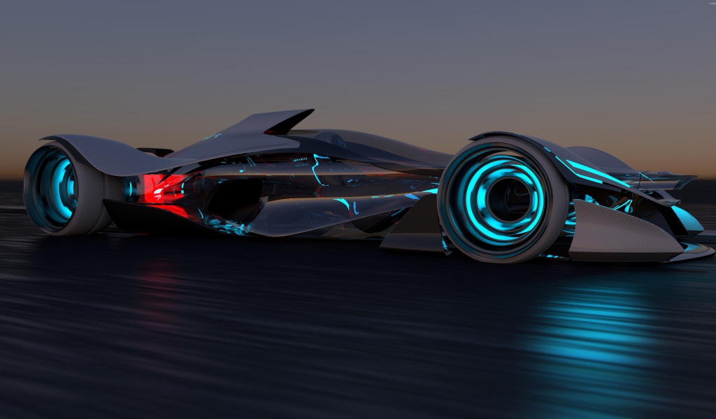 Гоночный автомобиль концепт Infiniti Synaptiq, 2029