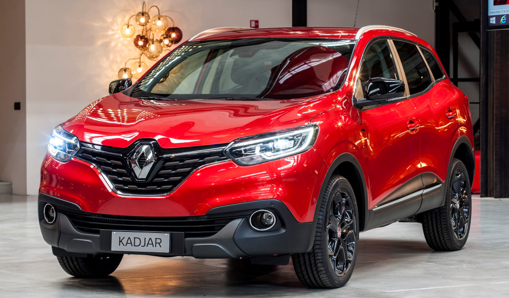 Красный автомобиль кроссовер Renault  Kadjar 
