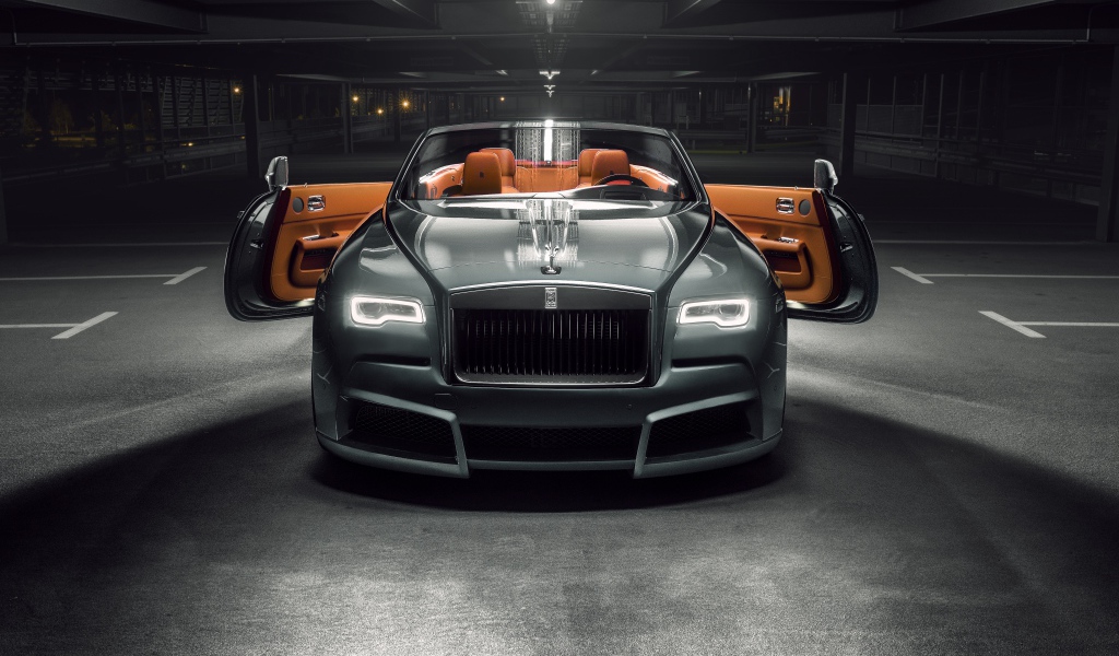 Стильный автомобиль Rolls-Royce Dawn Overdose вид спереди