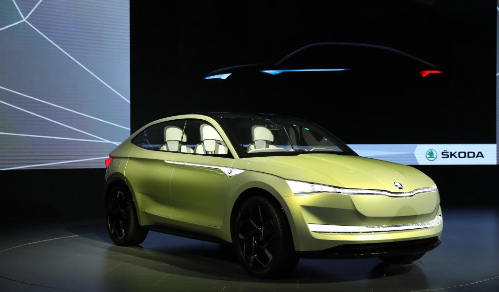 Презентация автомобиля Skoda Vision E, 2017