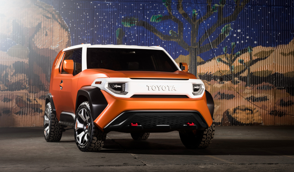 Внедорожник Toyota FT-4X оранжевый металлик 