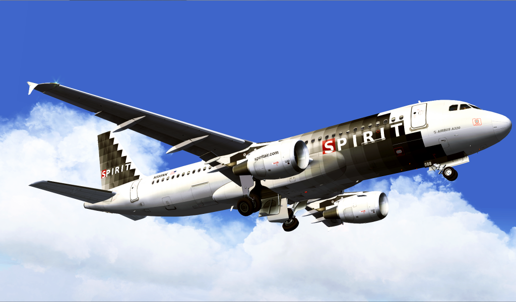 Самолет Airbus A320 авиакомпании Spirit Airlines 