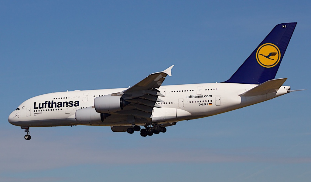 Airbus A380-800 авиакомпании Lufthansa