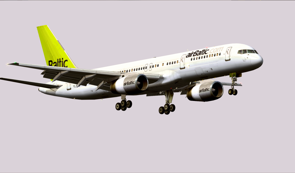 Самолет Boeing 757-200 латвийской авиакомпании Air Baltic 