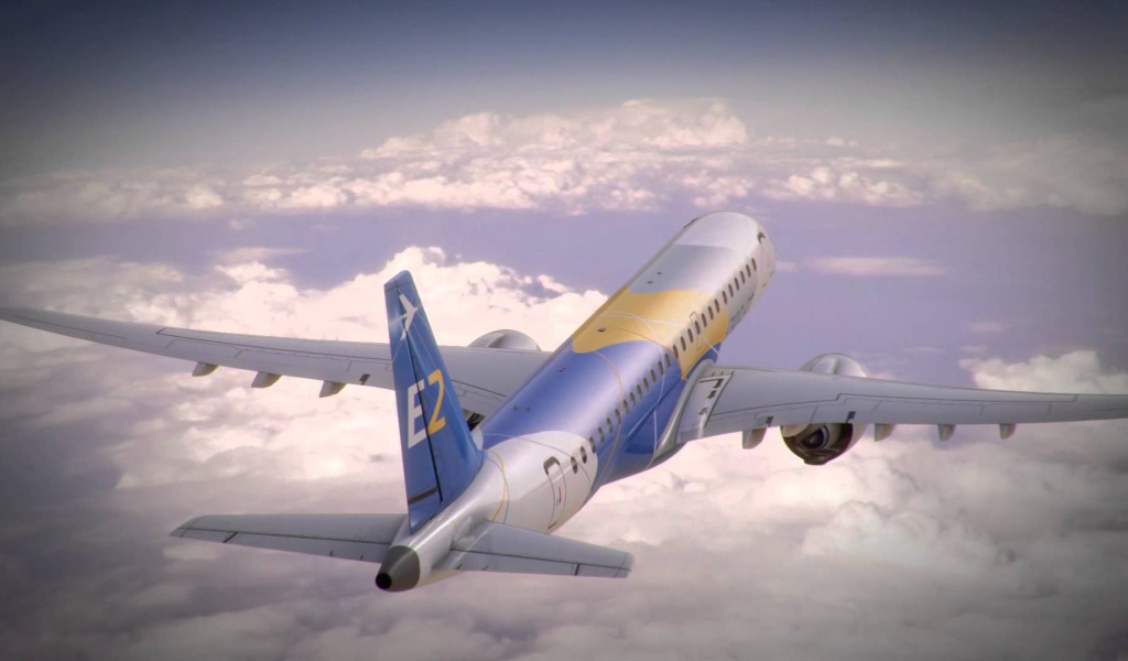 Embraer E2 в небе 