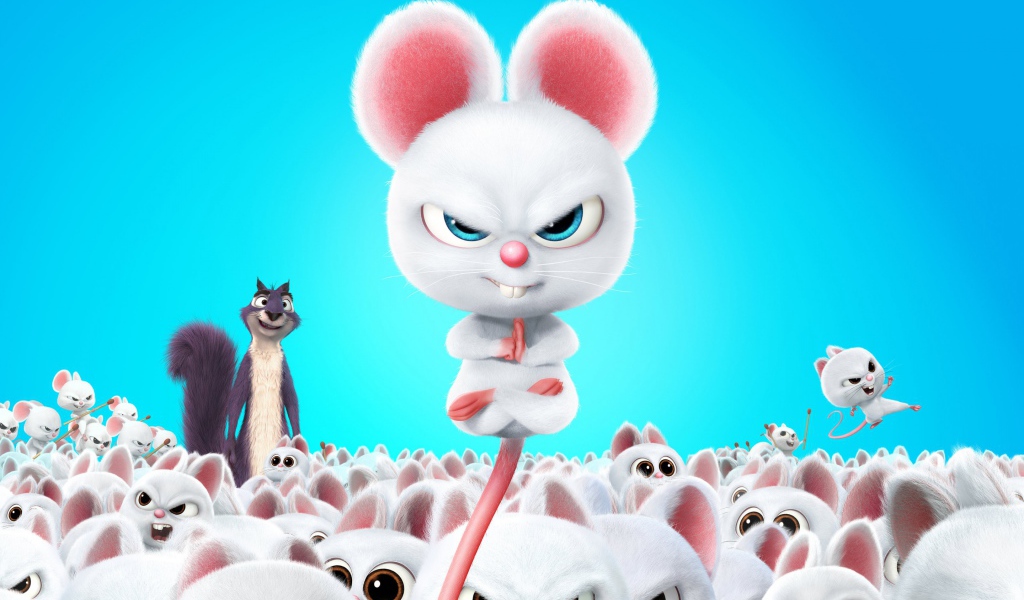 Белый крысенок Бадди мультфильм Реальная белка 2, 2017