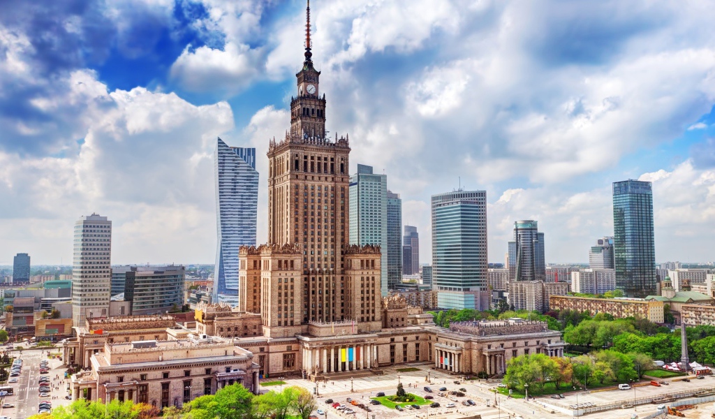 Красивый небоскреб, Дворец культуры и науки, Варшава 