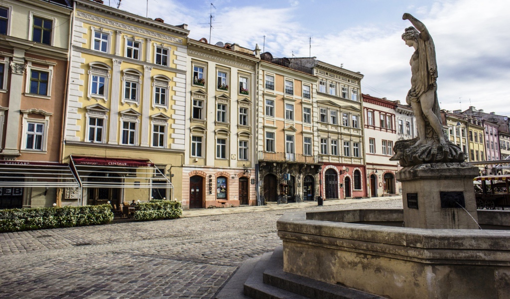 Центральная площадь Рынок город Львов 