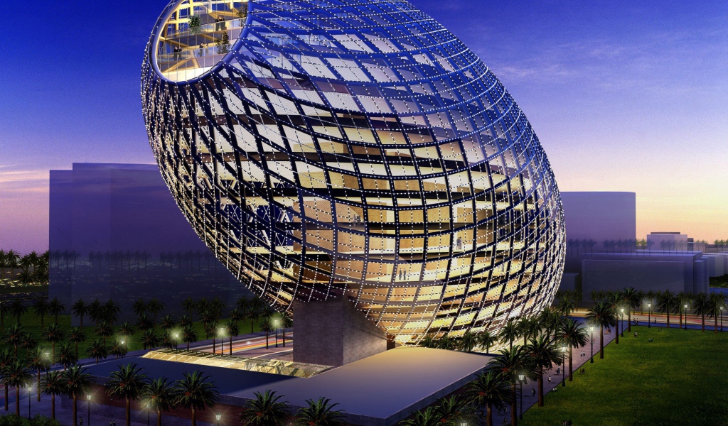 Ультрасовременное здание-яйцо Cybertecture Egg в Мумбае, Индия 