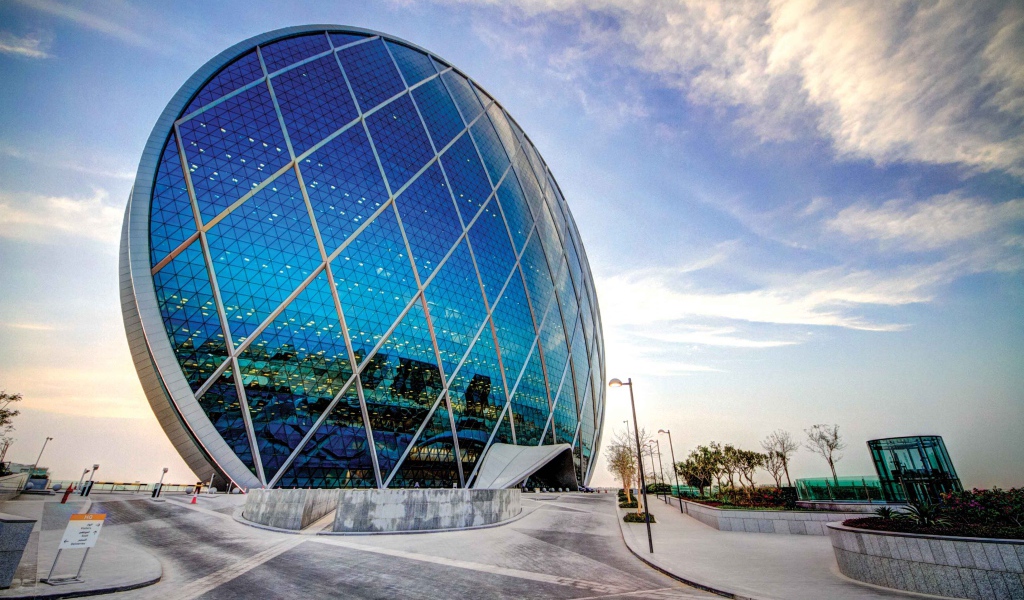 Необычный небоскреб Aldar HQ, Абу-Даби. ОАЭ 