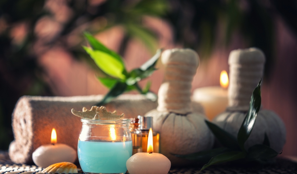 Ароматические свечи с маслами для спа процедур