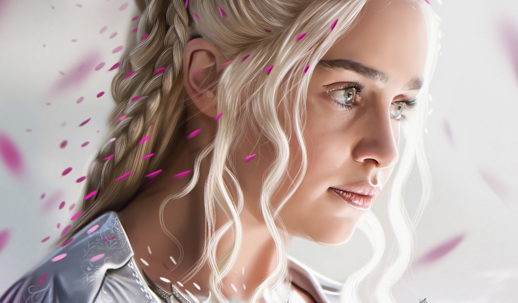 Персонаж сериала Игра престолов Дейенерис Таргариен, рисунок