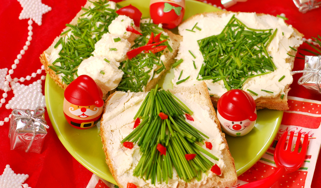 Праздничные бутерброды на Новый год