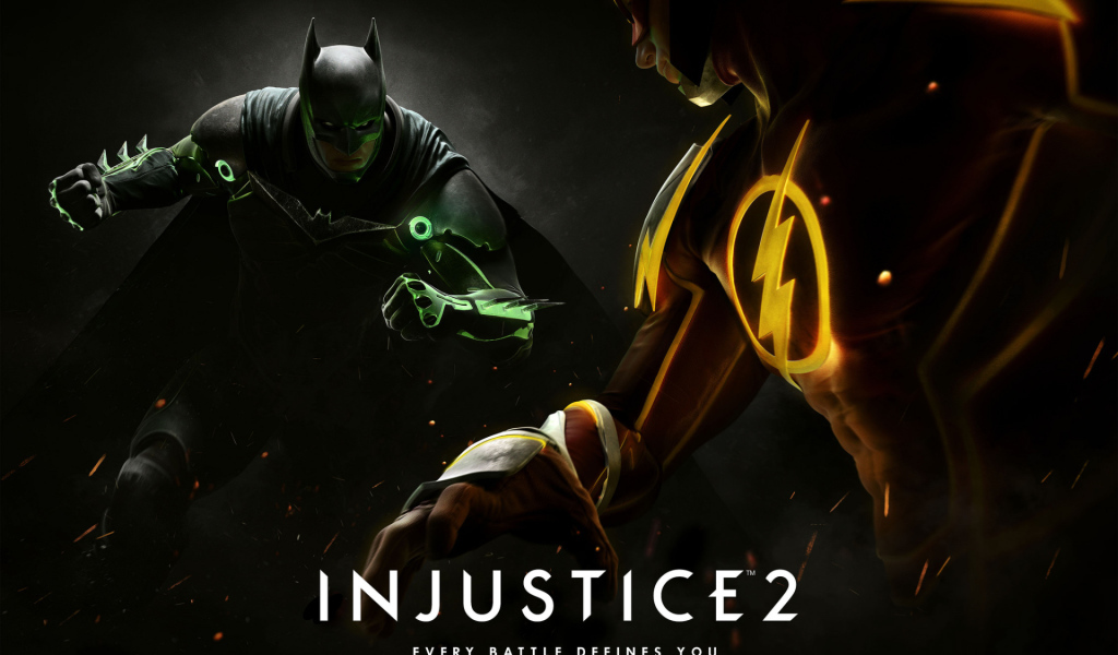 Бэтмен и Флэш герои игры Injustice 2 